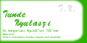 tunde nyulaszi business card